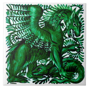 Carreau Repro Wm Morgan Green Dragons Parents et Enfants