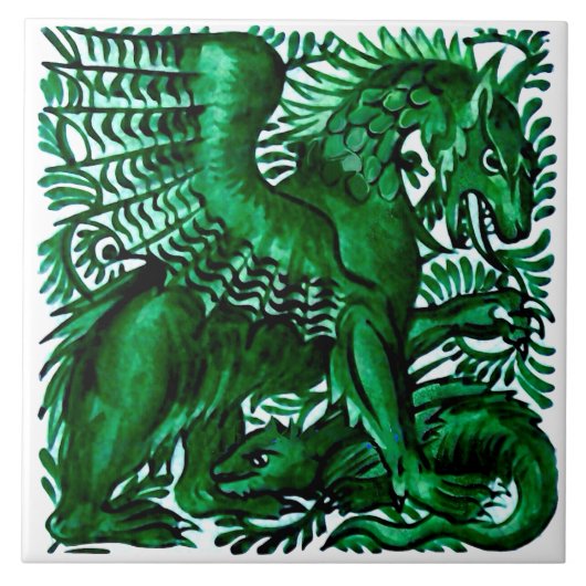 Carreau Repro Wm Morgan Green Dragons Parents et Enfants (Devant)