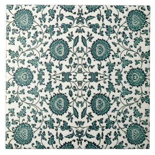 Carreau Reproduction de motifs floraux chinois Art nouveau