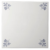 Carreau Reproduction Néerlandais Delft Mix & Match Field T (Devant)