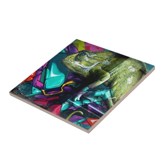 Carreau Reptile de graffiti (Côté)