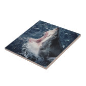 Carreau Requin élevé bouche ouverte (Côté)