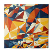 Carreau Réseau de triangles multicolores (Devant)