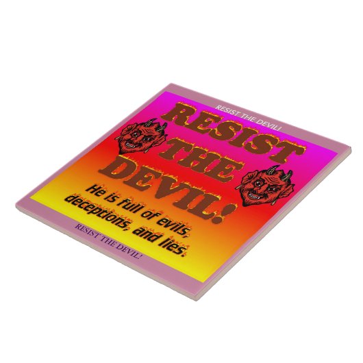 Carreau Résistez au diable ! (Côté)