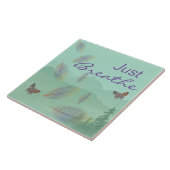 Carreau Respire le papillon Feuille Green Mountain (Côté)