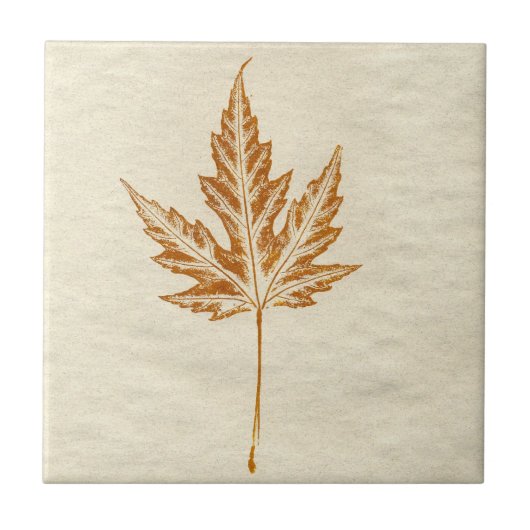 Carreau Ressort feuille d'érable imprimer nature Tile (Devant)