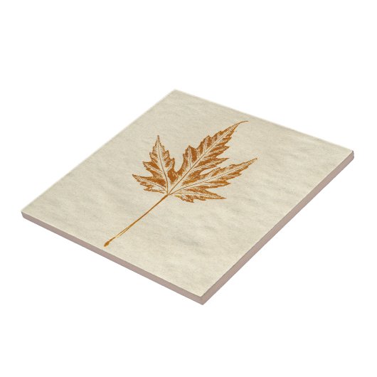 Carreau Ressort feuille d'érable imprimer nature Tile (Côté)