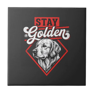 Carreau Restez Golden Retriever doré