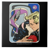 Carreau Résumé atomique la peinture de baiser au revoir (Devant)