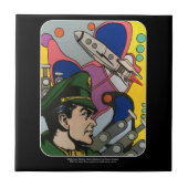 Carreau Résumé atomique la peinture de capitaine de Rocket (Devant)