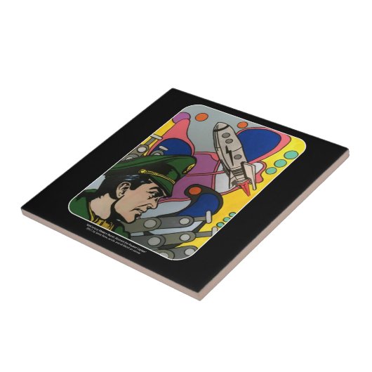 Carreau Résumé atomique la peinture de capitaine de Rocket (Côté)