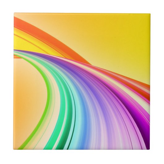 Carreau Résumé Design Jaune Orange Bannière Arrière - plan (Devant)