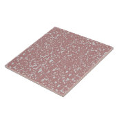Carreau Résumé Motif de points rose et blanc (Côté)