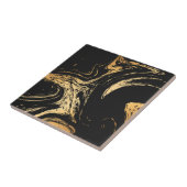 Carreau Résumé noir et d'or (Côté)