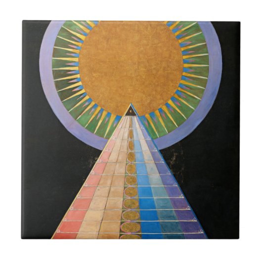 Carreau Retable, Groupe X, No.1 par Hilma af Klint (Devant)