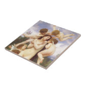 Carreau Retour du Printemps (Le Printemps) par Bouguereau (Côté)