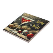 Carreau Retro 50s Triple Cranberry Christmas Martini (Côté)