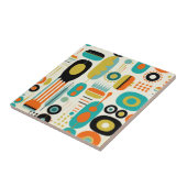 Carreau Retro Abstract Pattern Colorful Mid Century Modern (Côté)