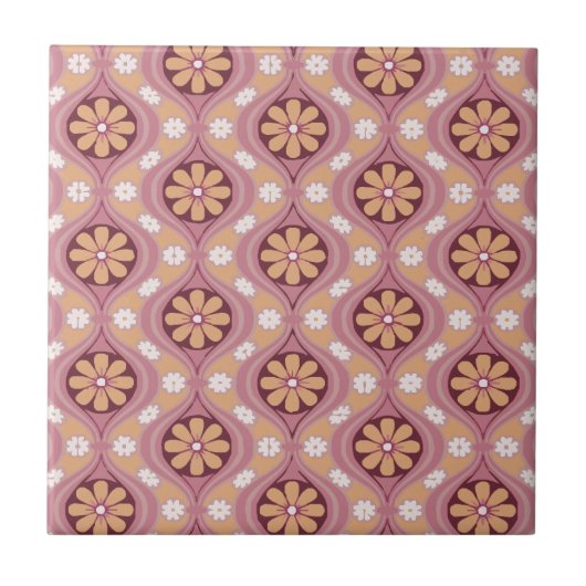 Carreau Rétro arabesque (Devant)