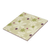 Carreau Rétro arrière - plan floral (Côté)