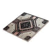 Carreau Retro Art Deco Pink Gold and Black (Côté)