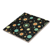 Carreau Retro Atomic Starburst Midcentury Pattern (Côté)