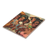 Carreau Retro Cocktail Party Girls (Côté)