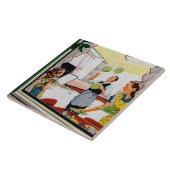 Carreau Retro Cuisine familiale (Côté)