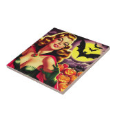 Carreau Retro Cute Vampire Pin-up (Côté)