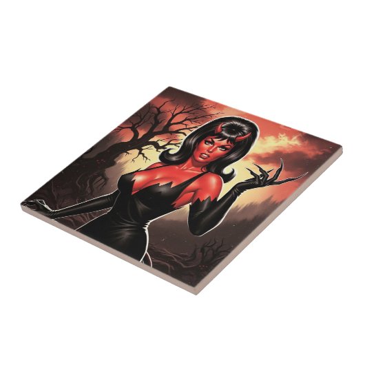 Carreau Retro Devilish  Pin-up (Côté)