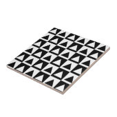 Carreau Rétro Geometrics noir et blanc (Côté)