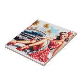 Carreau Retro Girl Classic Pin Up (Côté)