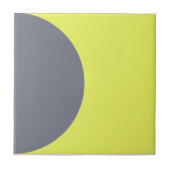 Carreau Retro Grey Neon Vert Demi Cercle Bold Mid Century (Devant)