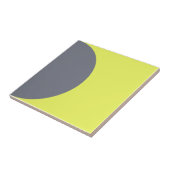 Carreau Retro Grey Neon Vert Demi Cercle Bold Mid Century (Côté)