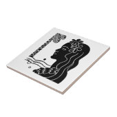 Carreau Retro Hawaiian Hula Girl (Côté)