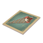 Carreau Rétro illustration de crème glacée (Côté)