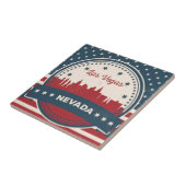 Carreau Retro Las Vegas Skyline (Côté)