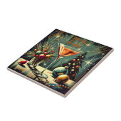 Carreau Retro les années 50 Merry & Bright Christmas Marti (Côté)