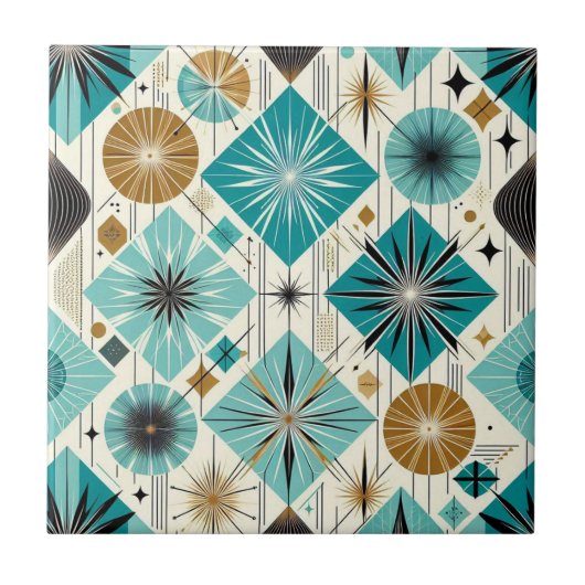 Carreau Retro Mid Century Modern  (Devant)