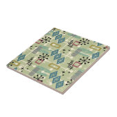 Carreau Retro Mid Century Modern Atomic Abstract (Côté)