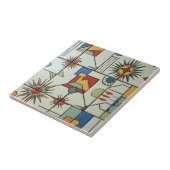 Carreau Retro Mid Century Modern Atomic Geometric Pattern (Côté)