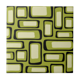 Carreau Retro Mid-Century Moderne Abstrait