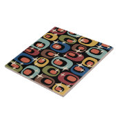 Carreau Retro Mid-Century Moderne Abstrait (Côté)