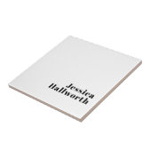 Carreau Rétro Moderne Nom minimum ou Modèle d'entreprise (Côté)