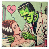 Carreau Retro Monster Love Comics (Devant)