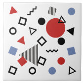 Carreau Rétro motif de conception de Memphis (Devant)