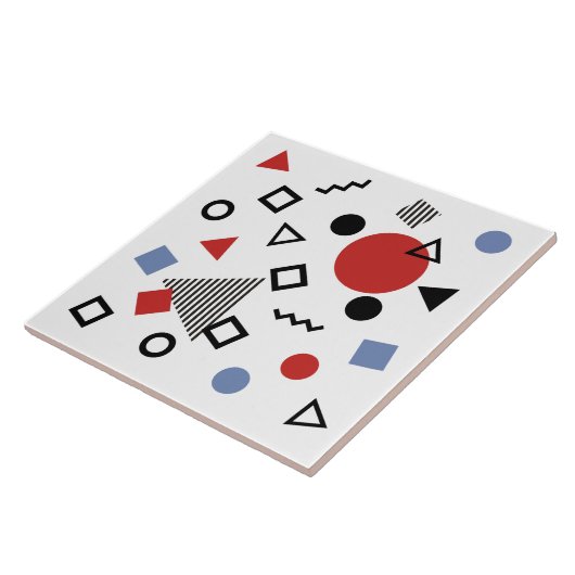 Carreau Rétro motif de conception de Memphis (Côté)