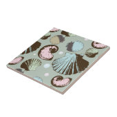 Carreau Rétro motif de coquillage (Côté)