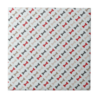 Carreau Rétro motif d'os de chien