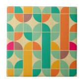 Carreau Retro multi couleur tendance 70's motif funky fun (Devant)